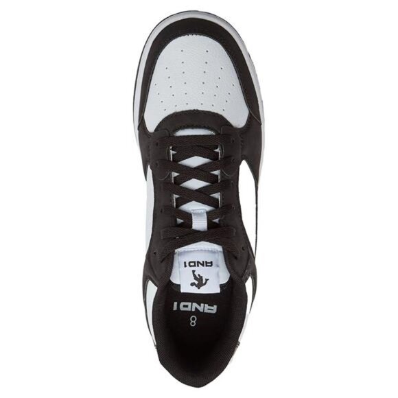 Women's Shoes Basketball Sneaker Black and White - Picture 3 of 5